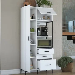 Aamiaiskaappi JE112 - 2958 valkoinen*Linento Furniture Online