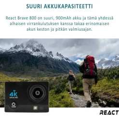 Hot Action-kamera Brave 800 V2 eri värejä Harrastusvälineet