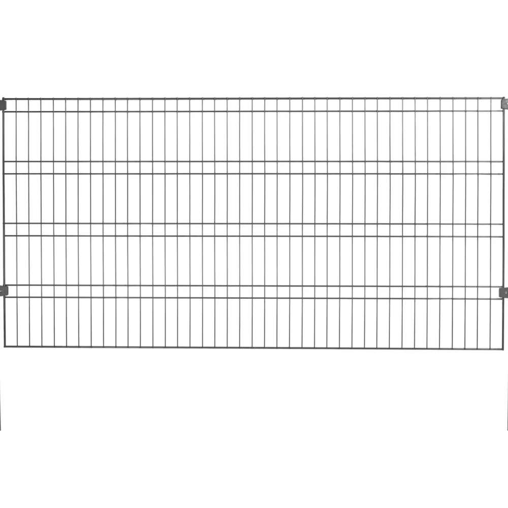 Discount Aitaelementti 1000x2000mm harmaa Aitaverkot
