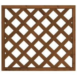 Aitaelementti Lehto A11R 900x800 mm vinoristikko ruskea*Tammiston puu Online