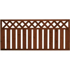 Aitaelementti Lehtoharju A18R 1800x800 mm pystylauta + vinoristikko ruskea*Tammiston puu New