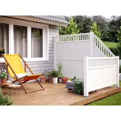 Aitaelementti Elke 1 180x180 cm valkoinen 5 kpl/pkt*Palmako Outlet