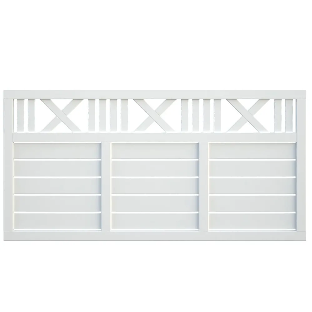 Clearance Aitaelementti Marit 4 90x180 cm valkoinen 5 kpl/pkt Aitaelementit