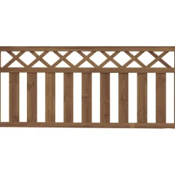 Aitaelementti pystylauta + vinoristikko Koti A76R 1800x800mm ruskea*Tammiston puu Sale