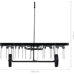 Ajettavan ruohonleikkurin hara 100 cm (47891)*FinePRICE Best