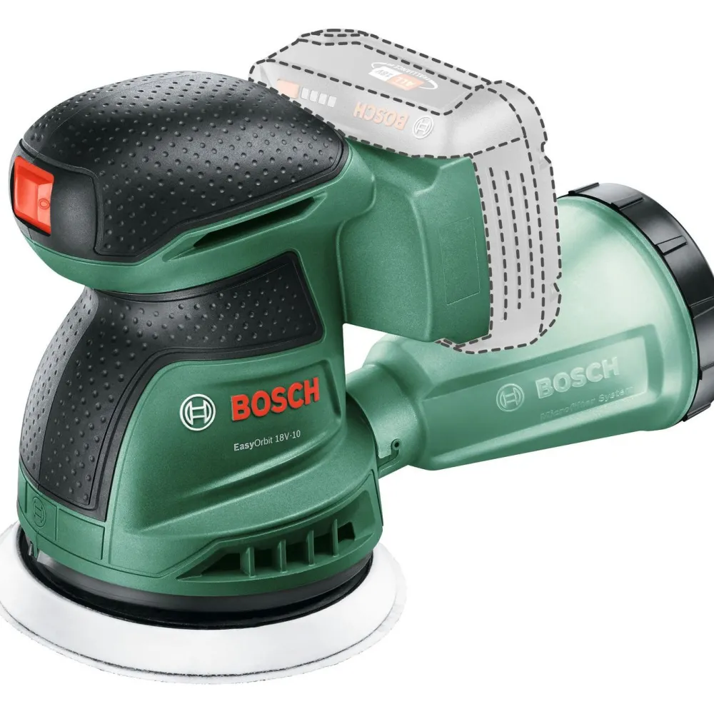 Akkuepäkeskohiomakone Bosch EasyOrbit 18V-10 Solo 18V ilman akkua*Bosch Power Tools Best