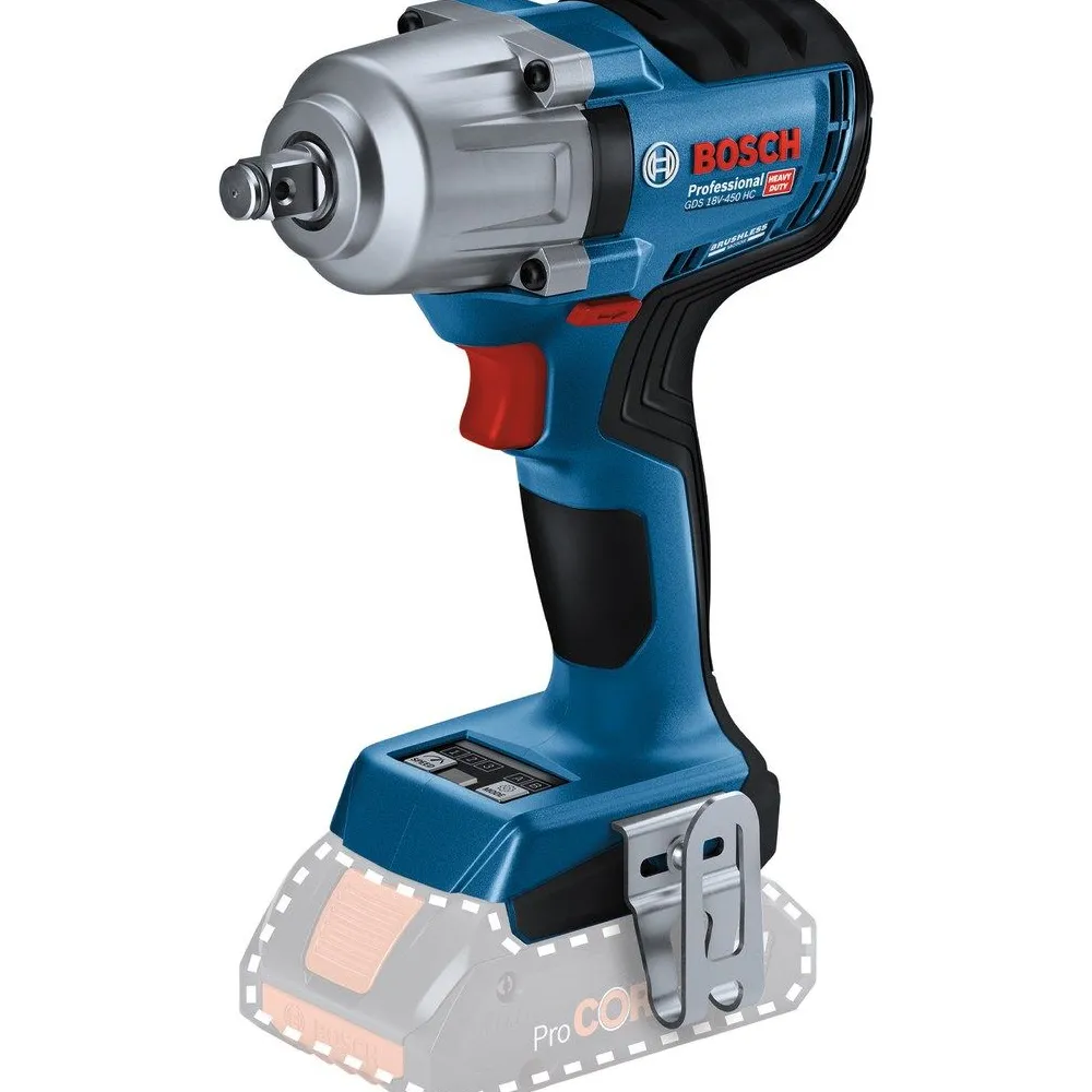 Akkuiskumutterinväännin Bosch Professional GDS 18V-450 HC Solo 18V ilman akkua*Bosch Power Tools Best