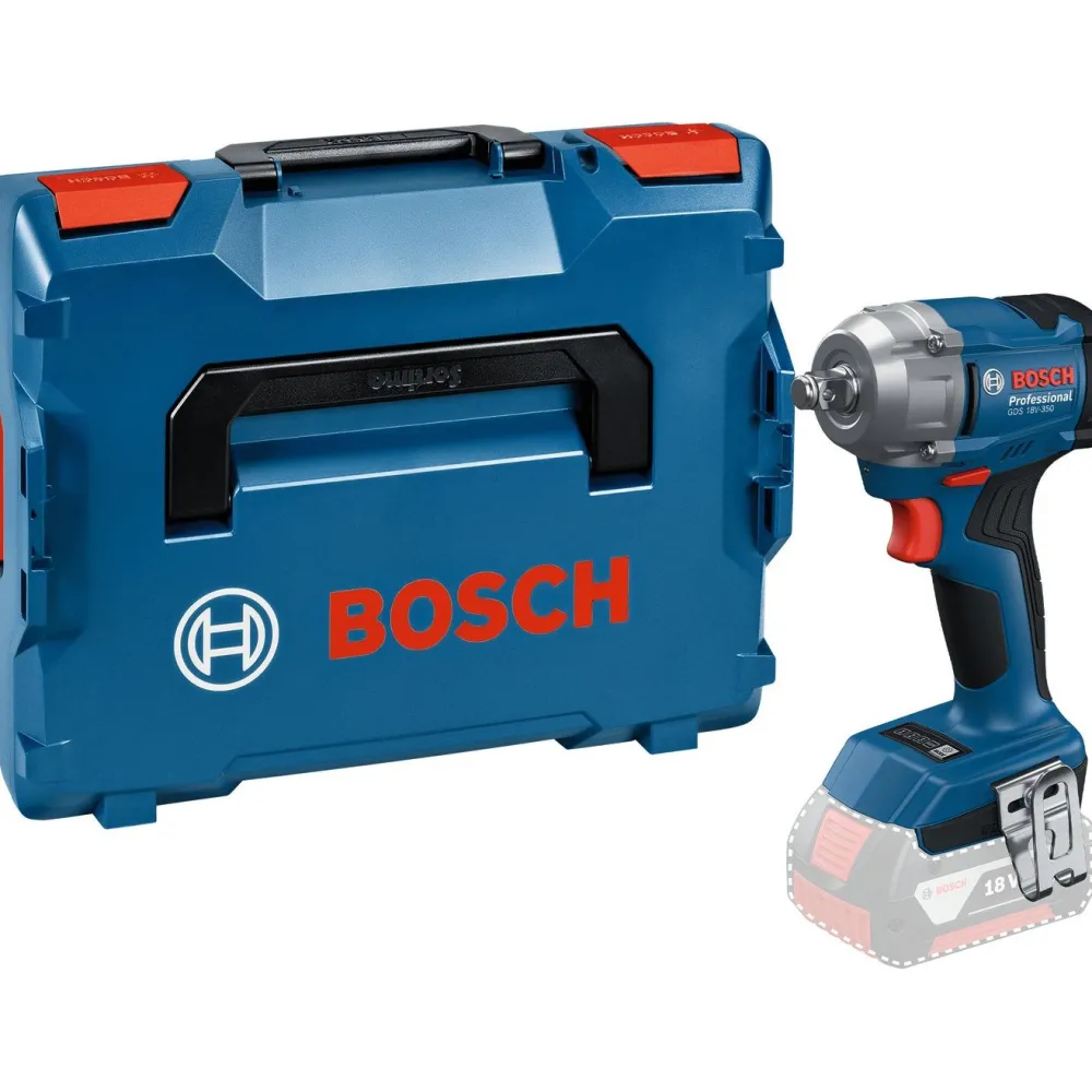 Akkuiskumutterinväännin Bosch Professional GDS 18V-350 18V ilman akkua +L-Boxx*Bosch Power Tools Outlet