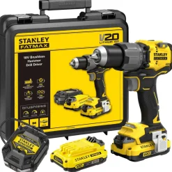 Akkuiskuporakone Fatmax V20 SFMCD726D2K-QW 18V 2x2,0 Ah akuilla + salkku*Stanley