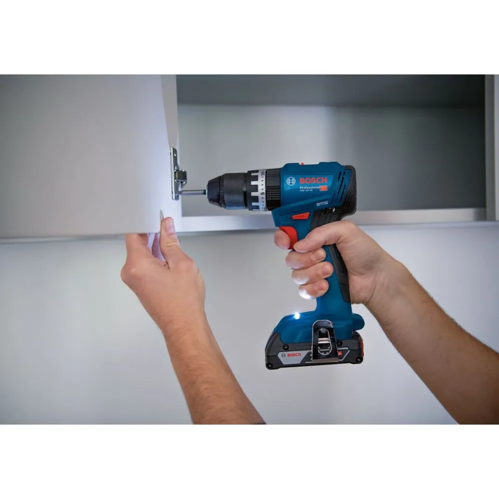 Hot Akkukonesarja Bosch Professional GSB 18V-45, GDX 18V-200, GWS 18V-7, 2x5,0 Ah akuilla + laukku Akkukonesarjat