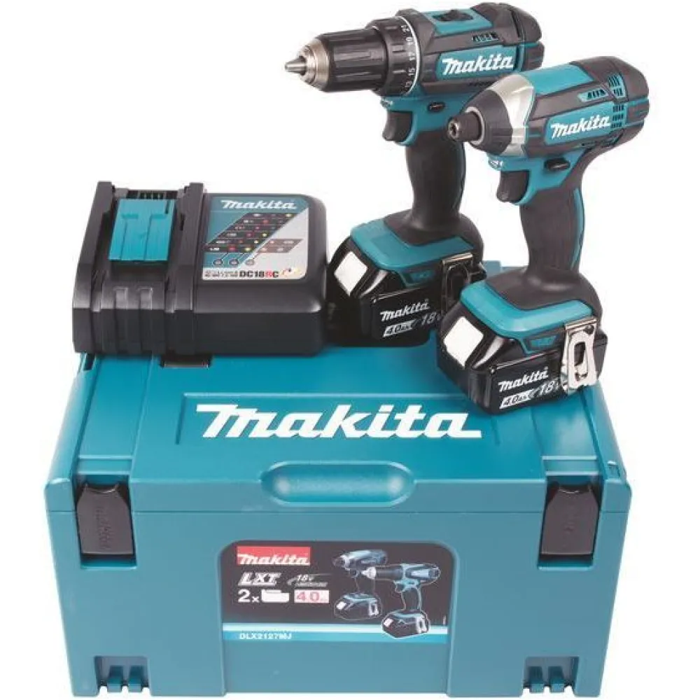 Akkukonesarja LXT DDF482+DTD152 18V 2x4,0 Ah akuilla + Makpac*Makita New