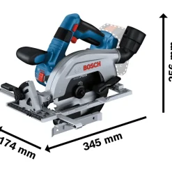 Akkukäsipyörösaha Bosch Professional GKS 18V-57-2 L Solo 18V ilman akkua*Bosch Power Tools Online