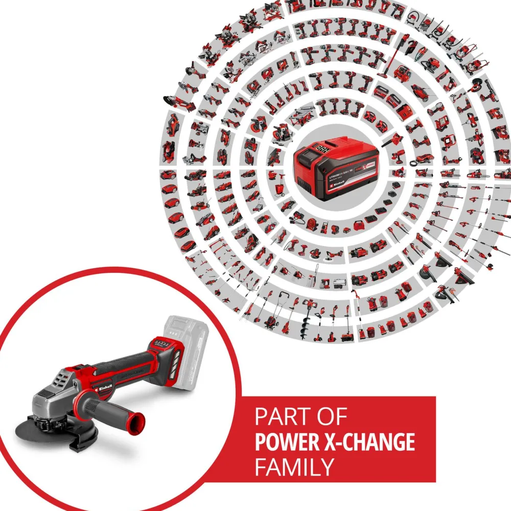 Akkukulmahiomakone PXC TP-AG 18/125 CE Q Li-Solo 18V ilman akkua*Einhell Discount