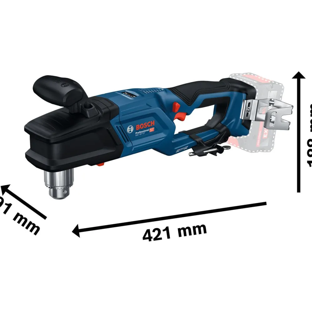 Akkukulmaporakone Bosch Professional GRD 18V-127 Solo 18V ilman akkua*Bosch Power Tools Clearance