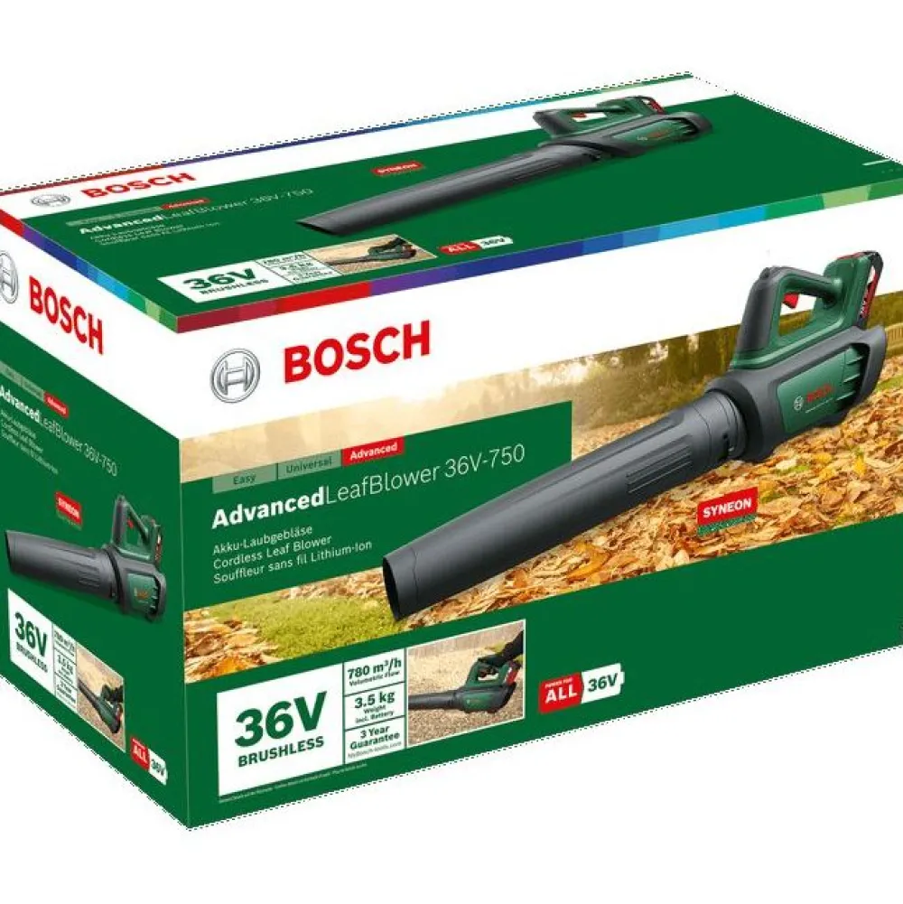Akkulehtipuhallin Bosch AdvancedLeafBlower 36V-750 36V 2,0 Ah akulla*Bosch Power Tools