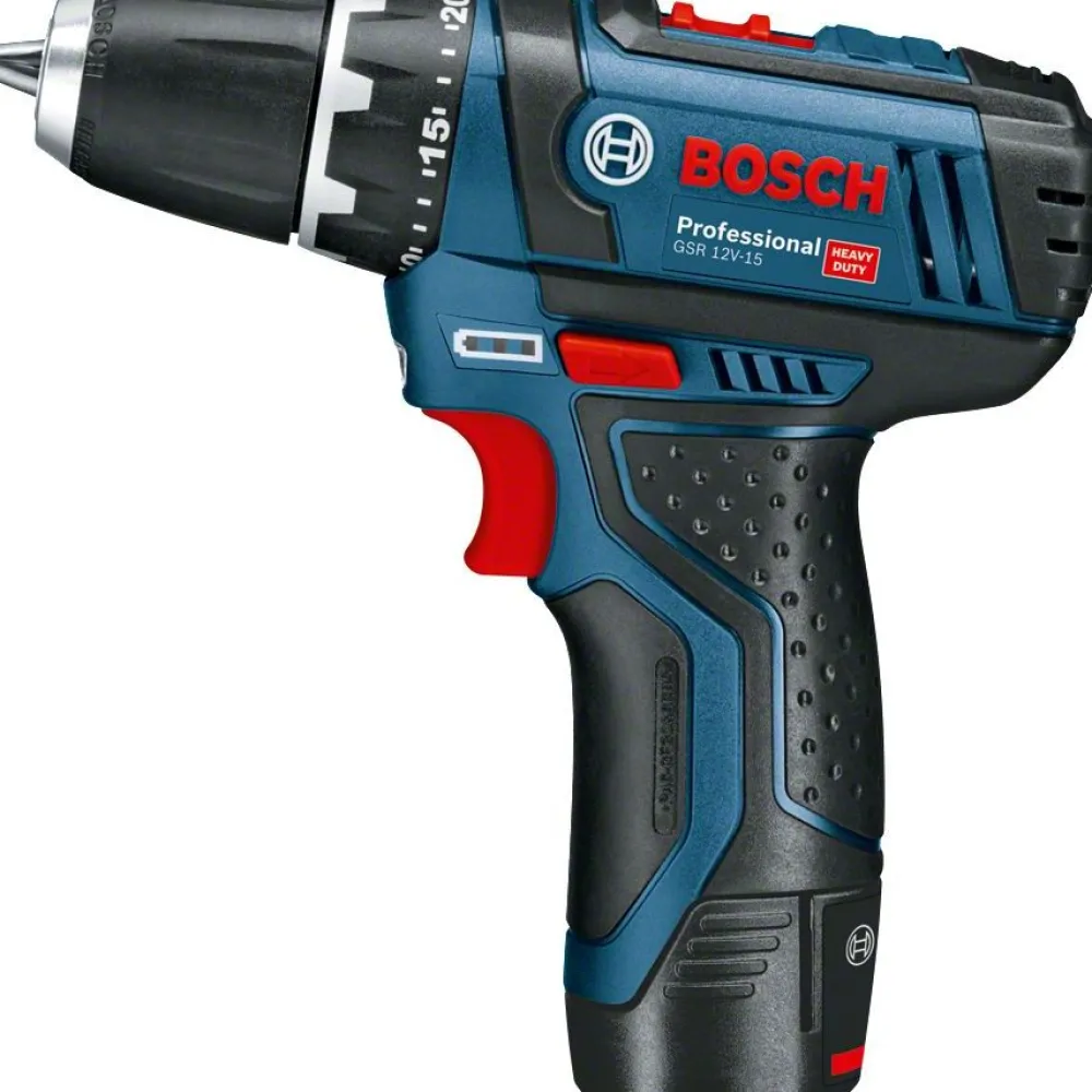 Akkuporakone Bosch Professional GSR 12V-15 12V 2x2,0 Ah akuilla + Bag*Bosch Power Tools Online