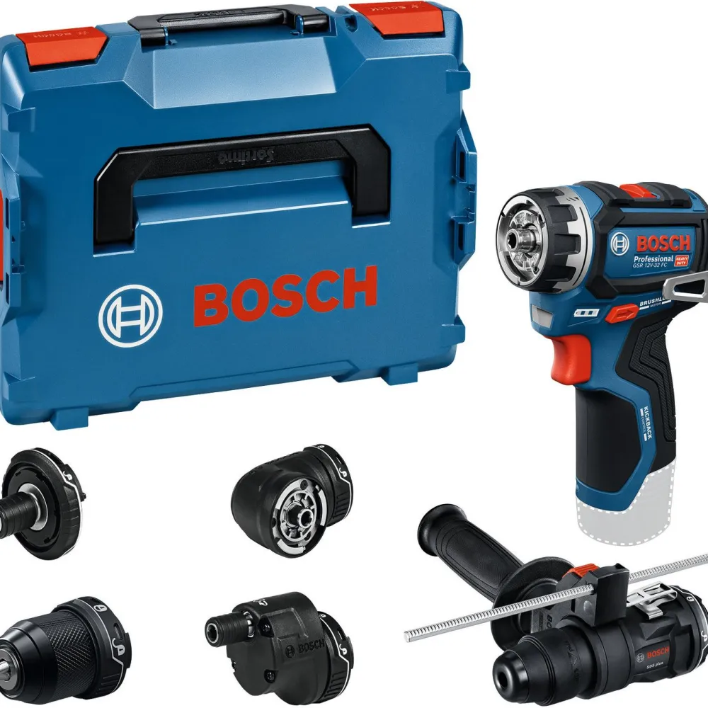 Akkuporakone Bosch Professional GSR 12V-32 FC Solo 12V ilman akkua + 5xGFA + L-Boxx Akkuporakoneet