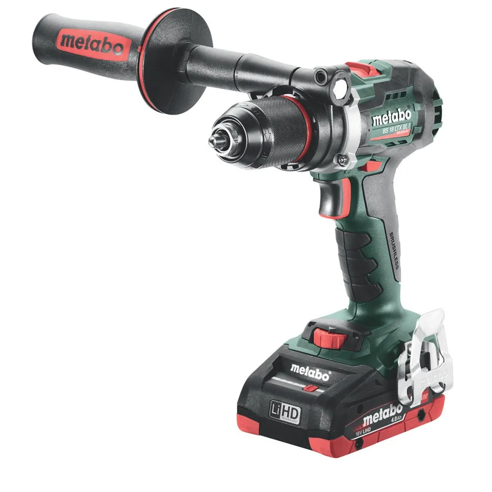 Akkuporakone BS 18 LTX BL I 18V 2x4,0Ah akulla ja laturilla ASC 55 ''AIR COOLED''*Metabo Hot