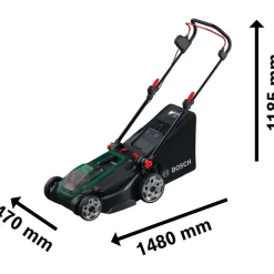 Discount Akkuruohonleikkuri Bosch Rotak 18V2-43 2x18V 2x4,0 Ah akuilla Akkuruohonleikkurit