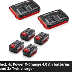 Akkuruohonleikkuri Power X-Change GE-CM 36/47 S HW Li vetävä + 4 akkua Akkuruohonleikkurit|Työnnettävät Ruohonleikkurit