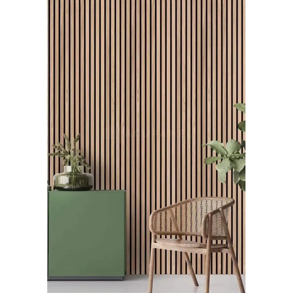 Sale Akustiikkalevy rimapaneeli, 21x605x2400mm, öljytty tammi puuviilu Sisustuslevyt|Rimaseinät