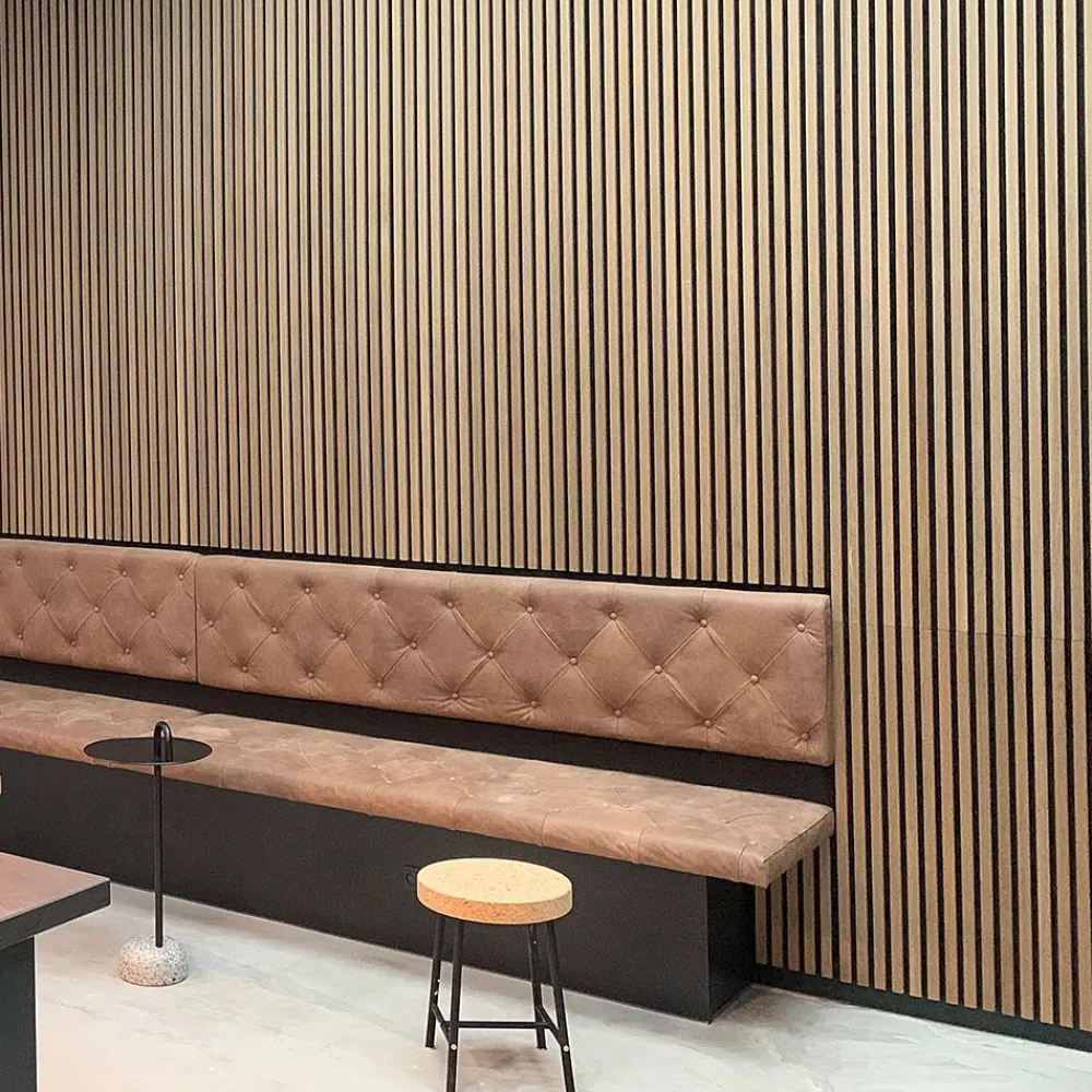 Clearance Akustiikkalevy Premium, 22x605x2440mm, vaalea tammi puuviilu Sisustuslevyt|Rimaseinät