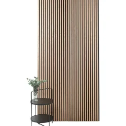 Clearance Akustiikkalevy Premium, 22x605x2440mm, vaalea tammi puuviilu Sisustuslevyt|Rimaseinät