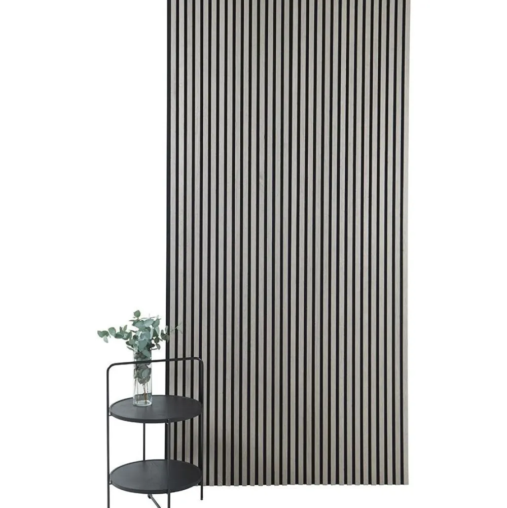 Online Akustiikkalevy Premium, 22x605x2440mm, harmaa tammi puuviilu Sisustuslevyt|Rimaseinät