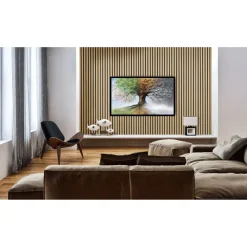 Akustiikkalevy Quanti, 18x520x2440mm, vaalea tammi puuviilu*Fibrotech Hot