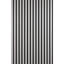 Akustiikkalevy Fog&Venø By Venø, 20x600x2400mm, mdf, vaaleanharmaa, musta huopa*Fog & Venø Hot