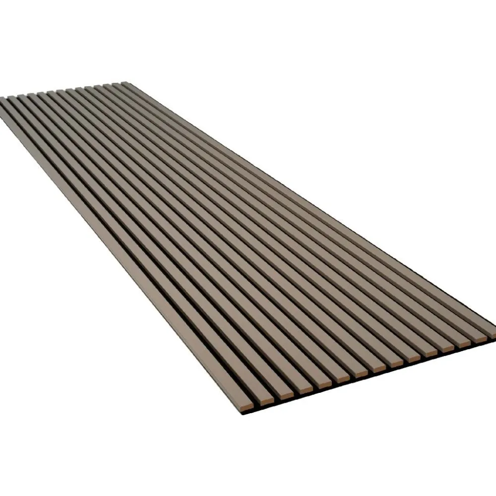 Hot Akustiikkalevy Fog&Venø By Venø, 20x600x2400mm, mdf, hiekanvärinen, musta huopa Sisustuslevyt|Rimaseinät