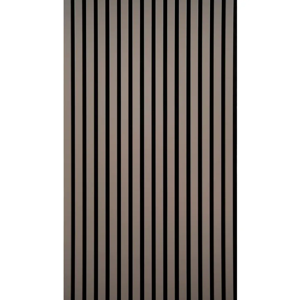 Hot Akustiikkalevy Fog&Venø By Venø, 20x600x2400mm, mdf, hiekanvärinen, musta huopa Sisustuslevyt|Rimaseinät