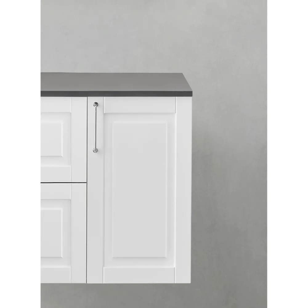 Outlet Allaskaapin sivumoduuli Grace, 300x535mm, soft close, valkoinen Kylpyhuoneen Kaapit
