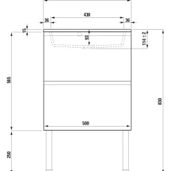 Allaskaappi altaalla Minimeri, ei vedintä, valkoinen, eri kokoja*Otsoson New