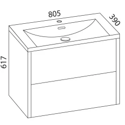 Sale Allaskaappi altaalla Aalto Plus Color, eri vaihtoehtoja Allaskaapit