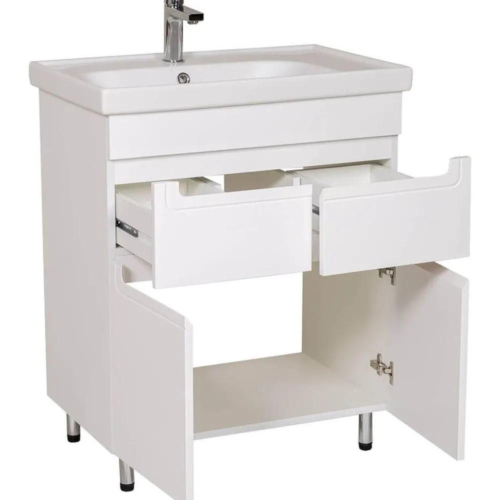 Discount Allaskaappi Omega 70 ja allas Como 850 x 700 x 450 mm Allaskaapit