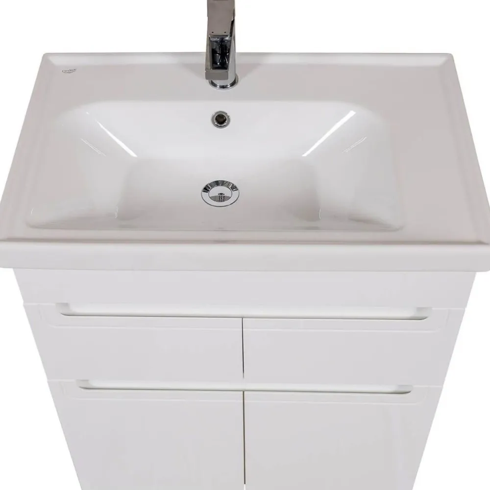 Discount Allaskaappi Omega 70 ja allas Como 850 x 700 x 450 mm Allaskaapit