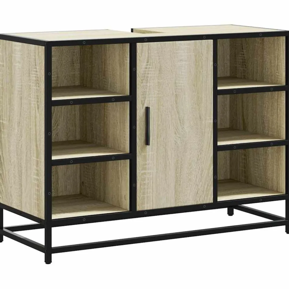 Allaskaappi ilman allasta tekninen puu, 80x33x60 cm, eri värejä (42175)*FinePRICE