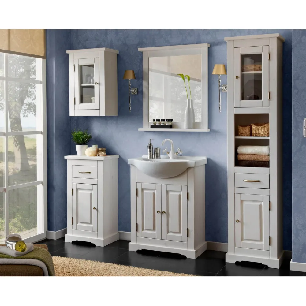 Allaskaappi Romantic 65, 65x81x32 cm, valkoinen*Interia Best