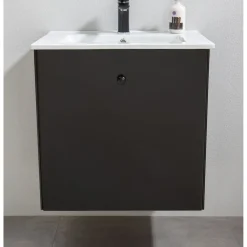Discount Allaskaappi pesualtaalla Fröjd 620x470x600cm mattamusta Allaskaapit