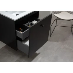 Discount Allaskaappi pesualtaalla Fröjd 620x470x600cm mattamusta Allaskaapit