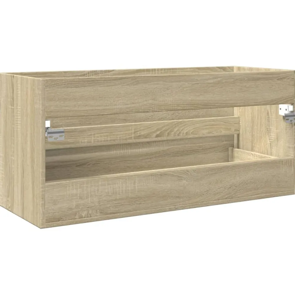 Online Allaskaappi Sonoma-tammi 100x38,5x45 cm tekninen puu (49639) Allaskaapit