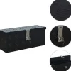 Alumiinilaatikko 485x140x200mm musta*FinePRICE New