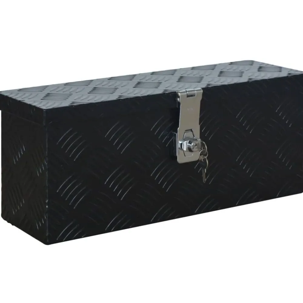 Alumiinilaatikko 485x140x200mm musta*FinePRICE New
