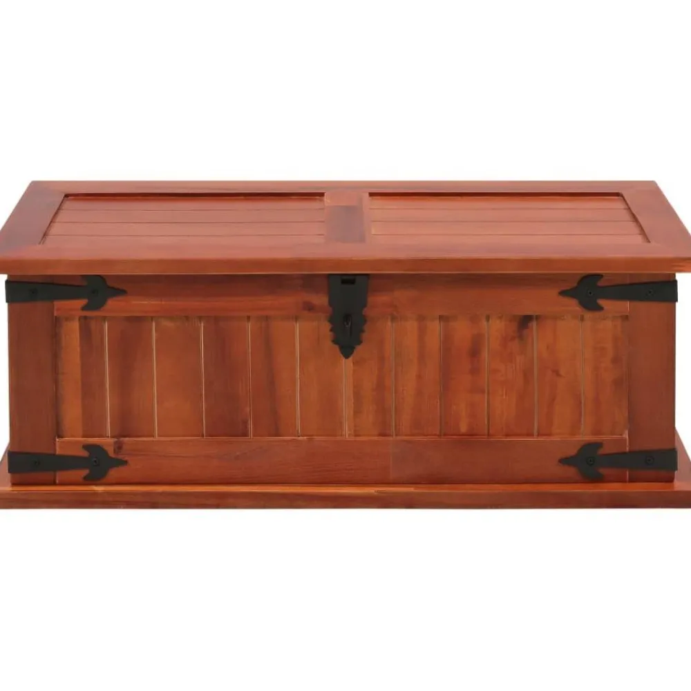 Arkkupöytä kiinteä akaasiapuu 60x25x22 cm*FinePRICE Discount