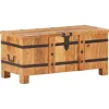 Arkkupöytä 90x40x40 cm täysi akaasiapuu*FinePRICE Best