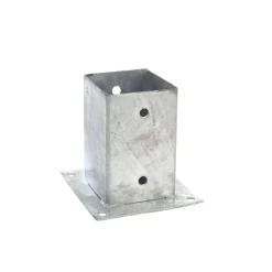 Outlet Asennusjalka 90x90 mm tolpalle, kuumasinkitty Aitatolpan Jalat