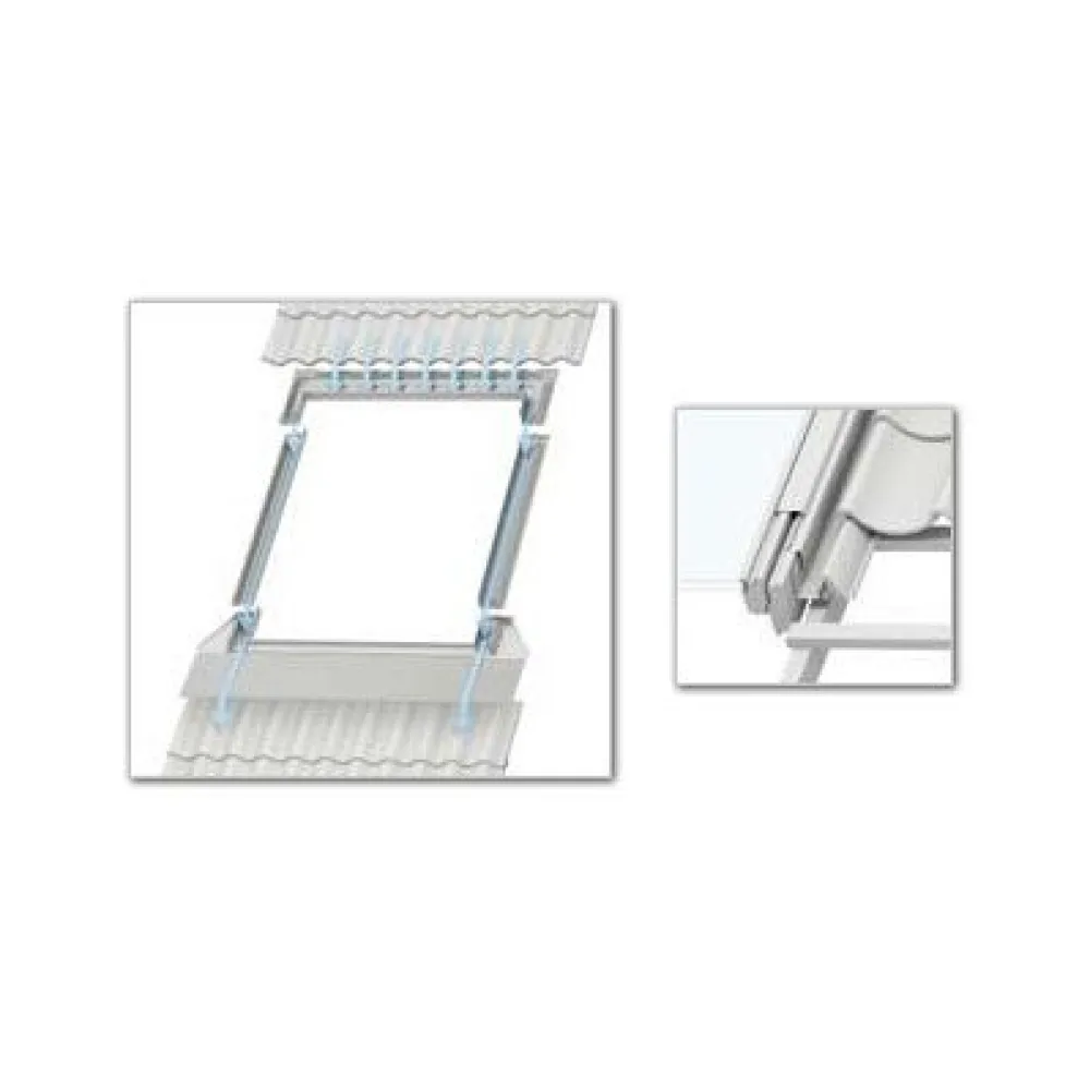 Asennussarja EDW 2000 78x118cm pellitys (profiilikatteille)*Velux Best