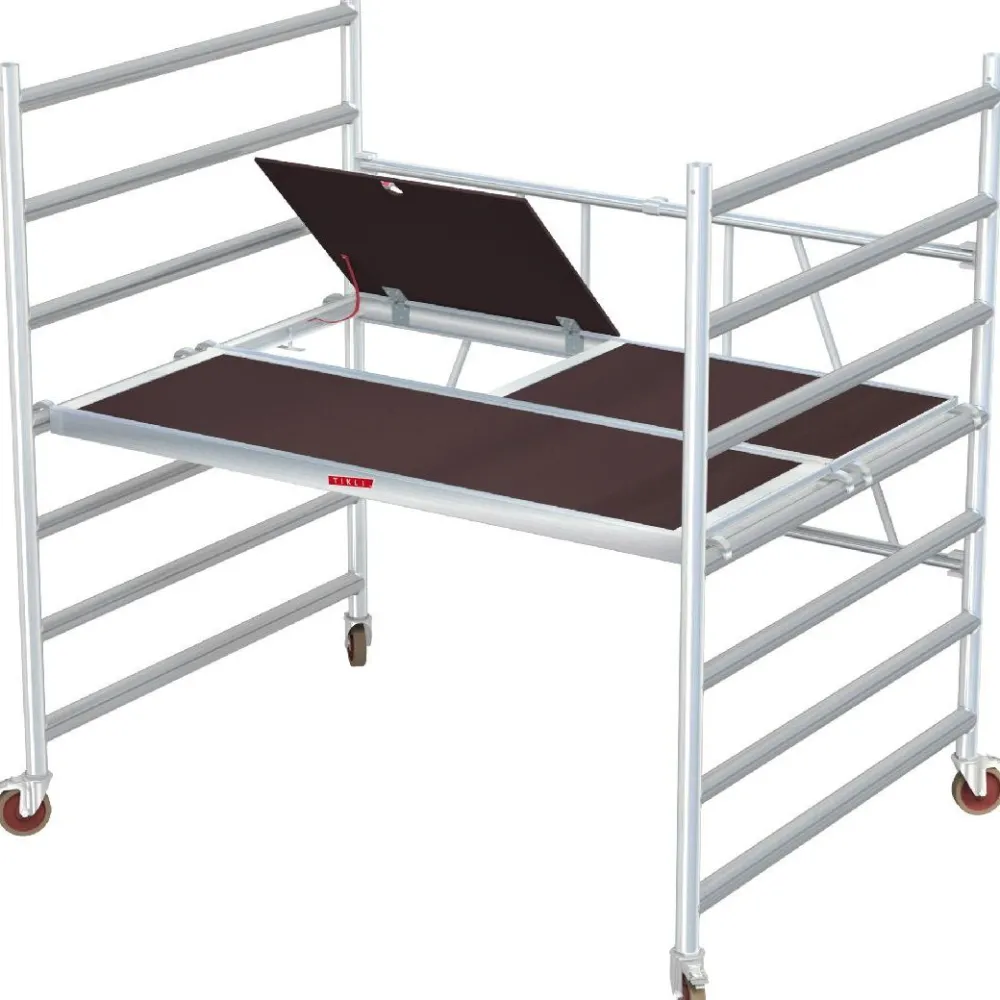 Sale Asennusteline Jumbo 178BK+1+1, 185x135cm, 2.8m tasokorkeus Tikkaat
