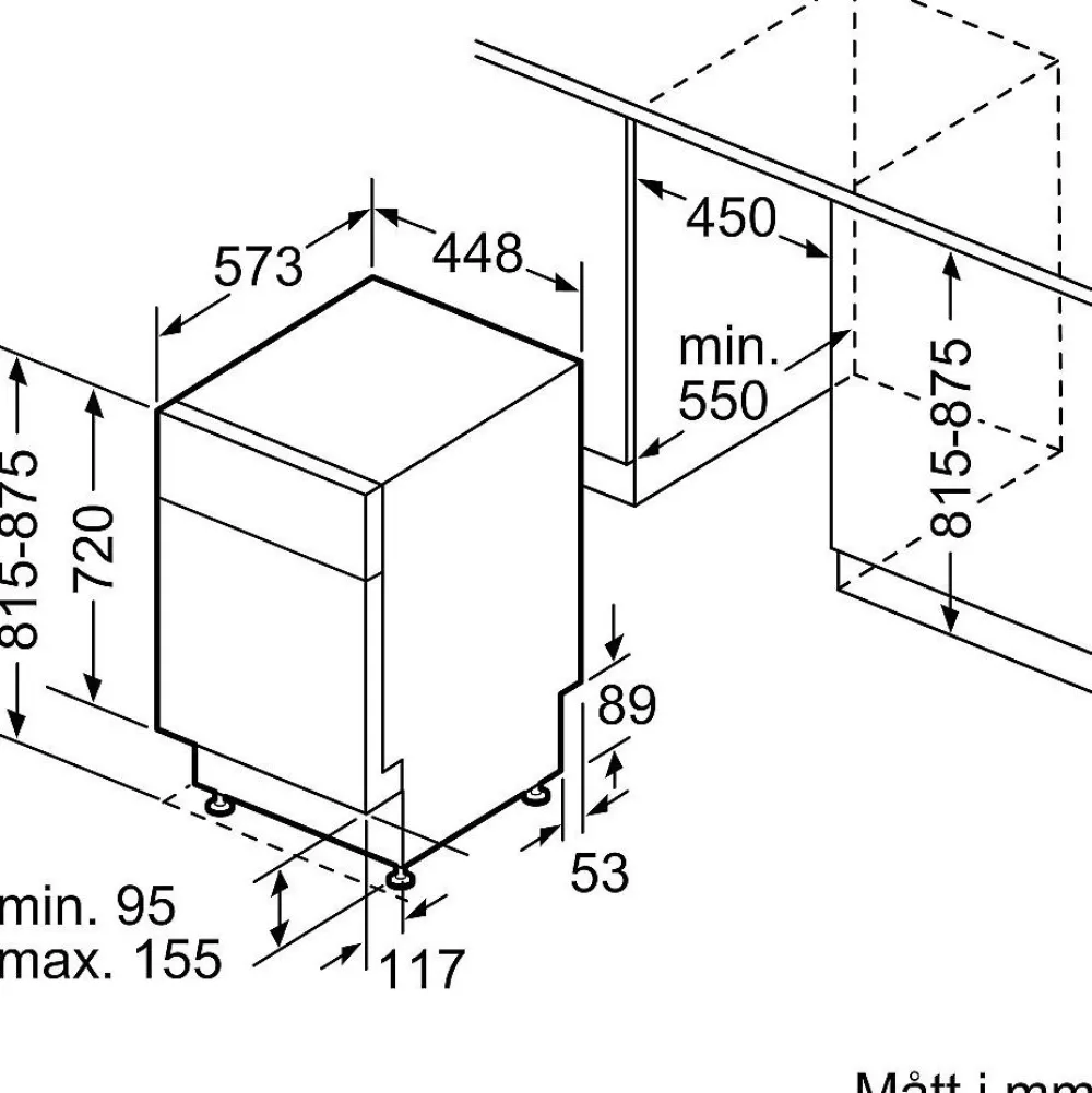 Sale Astianpesukone SPU4HMS13E Serie 4, integroitava Astianpesukoneet